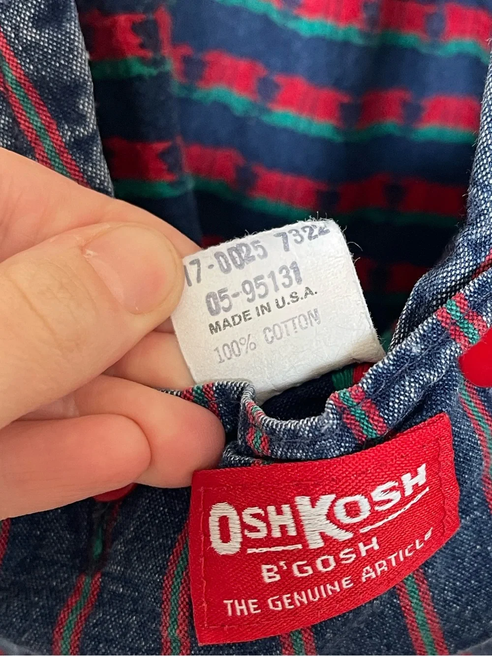 Vintage OshKosh BGosh Vestback Denim Overalls Tulip Knee Patches